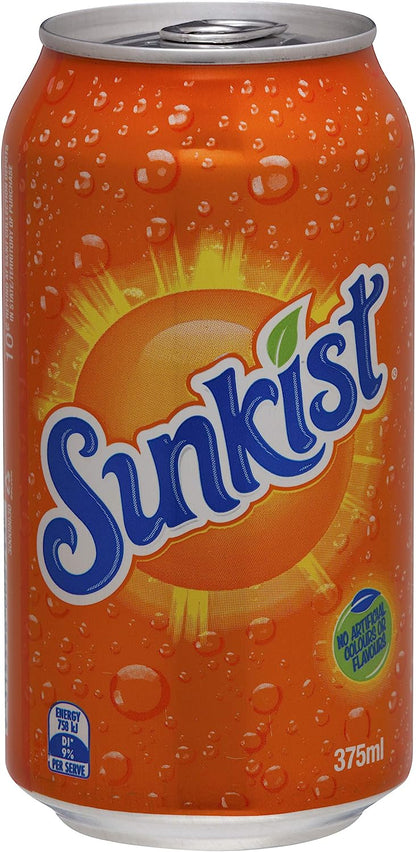 Sunkist Orange Soft Drink 30 x 375ml
