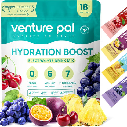 Venture Pal Sugar Free Electrolyte Powder Packets - Liquid Daily IV Drink