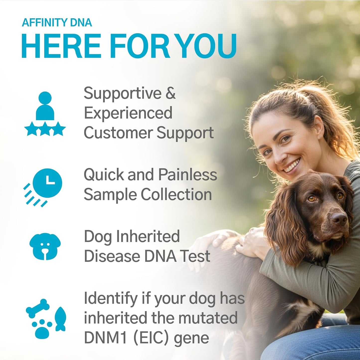 AffinityDNA Dog Exercise Induced Collapse (EIC) DNA Test | Home Sample Collection Kit for 1 Canine | EIC Testing for Your Puppy