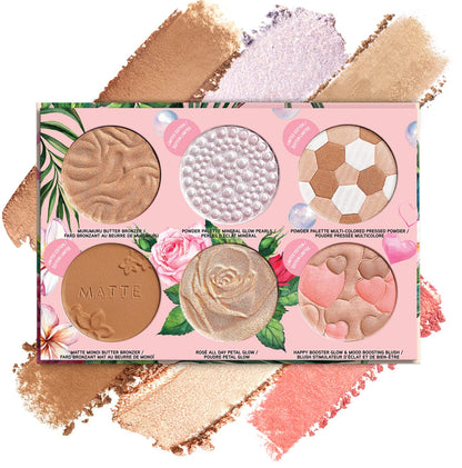 All-Star Face Palette Holiday Gift Set For Women Bronzer, Blush, Powder Makeup Collection | Christmas | Dermatologist Tested, Clinicially Tested