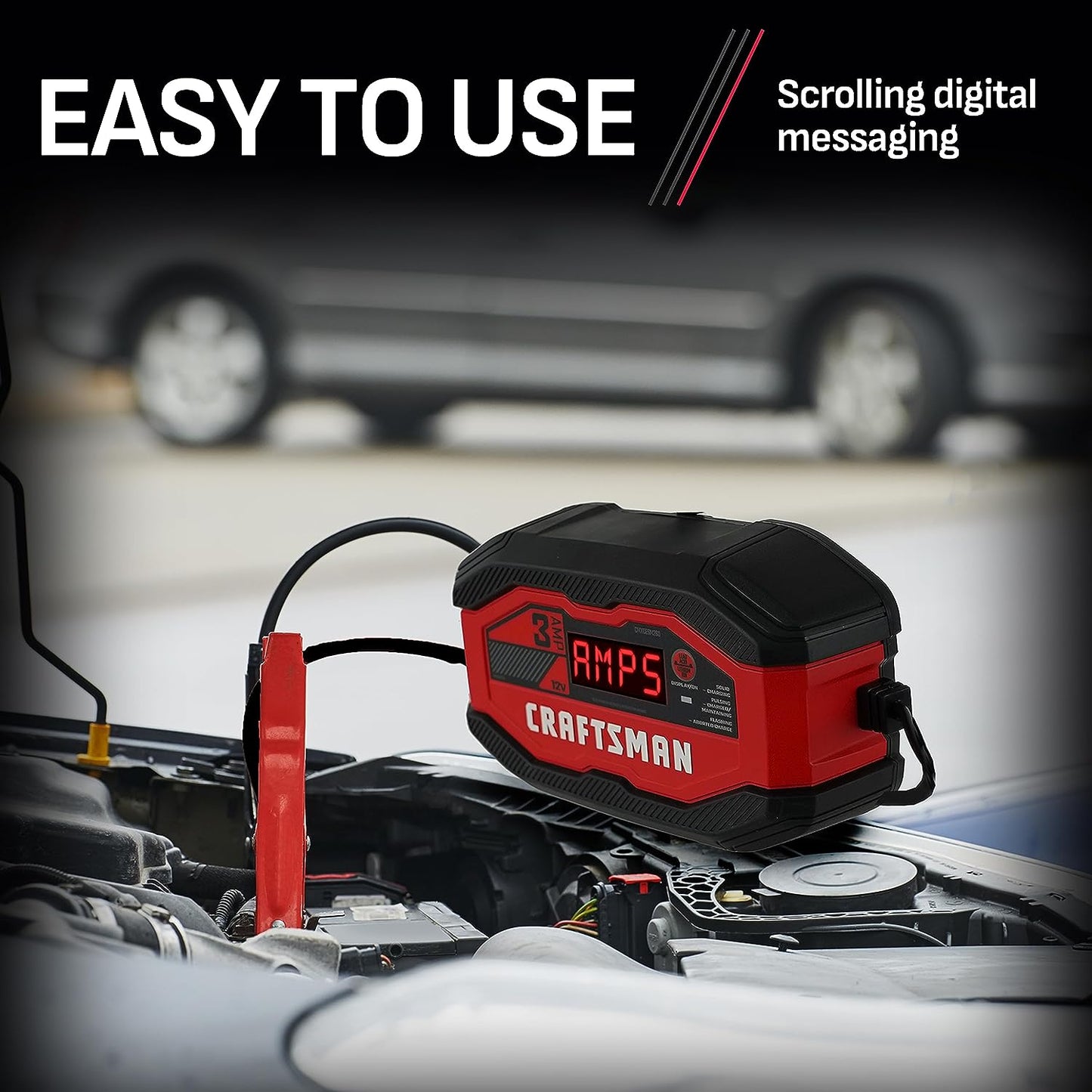 3A 12V Fully Automatic Battery Charger and Maintainer