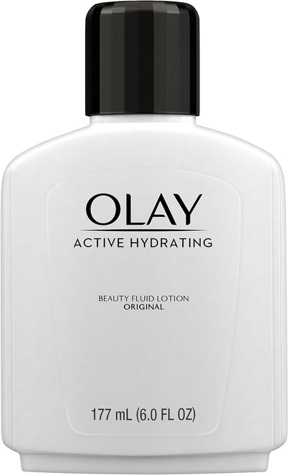 Olay Face Moisturizer by , Active Hydrating Beauty Moisturizing Lotion, 6 fl oz (Pack of 2)