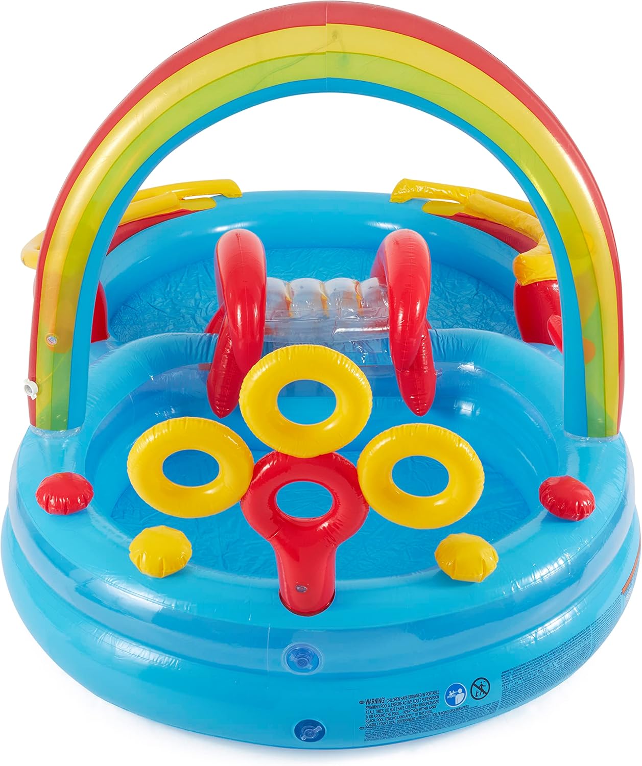 Intex Rainbow Ring 2.97m Play Centre Inflatable Swimming Pool Outdoor Kids 3y+