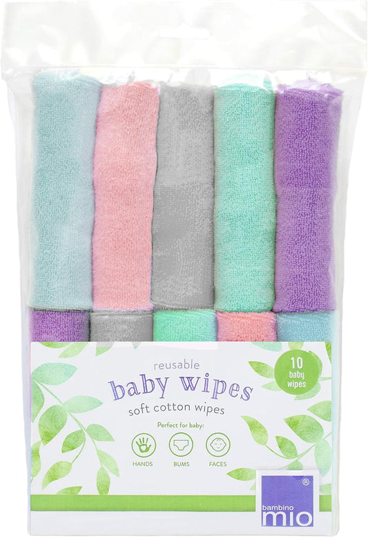 Bambino Mio, Reusable Baby Wipes, Super Soft and Chemical Free