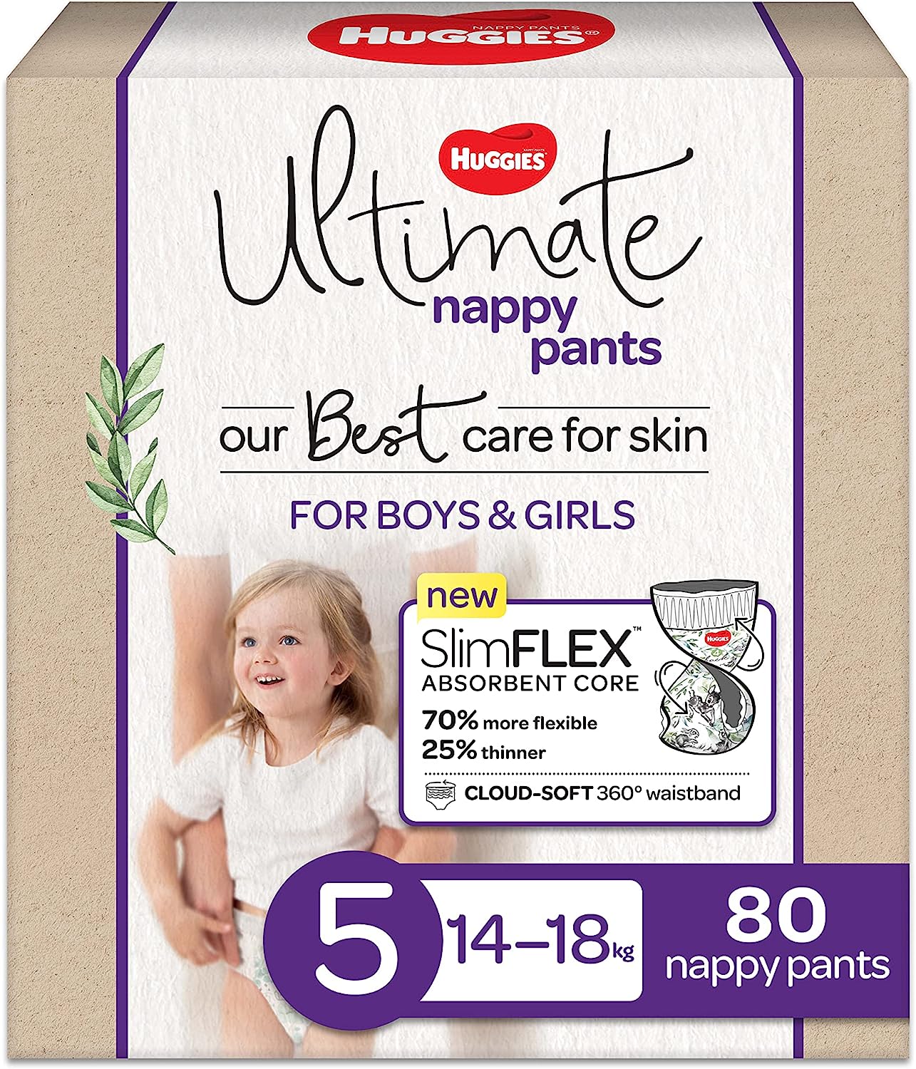 Huggies Ultimate Nappy Pants Size 5 (14-18 kg) 80 Count