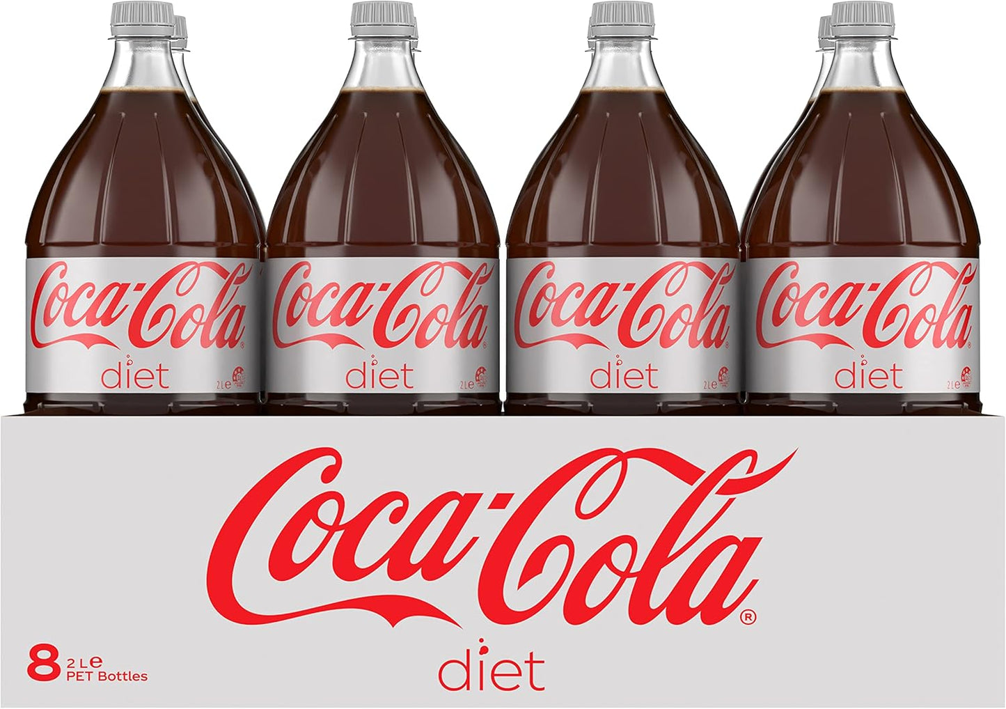 Coca-Cola Diet Soft Drink Multipack Bottles 8 x 2L