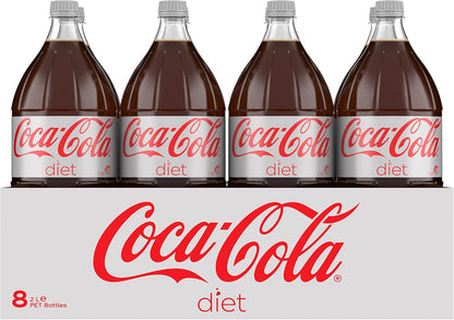 Coca-Cola Diet Soft Drink Multipack Bottles 8 x 2L