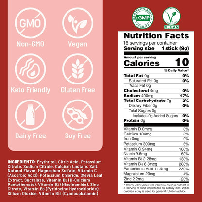 Venture Pal Sugar Free Electrolyte Powder Packets - Liquid Daily IV Drink Mix for Rapid Hydration & Party Recovery