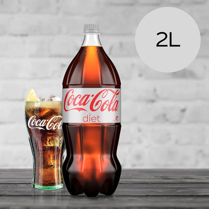 Coca-Cola Diet Soft Drink Multipack Bottles 8 x 2L