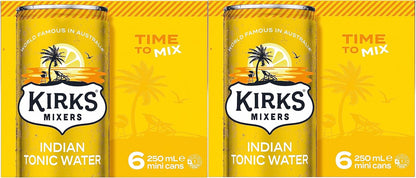 Kirks Mixers Indian Tonic Water Mini Can Multipack 24 x 250 mL
