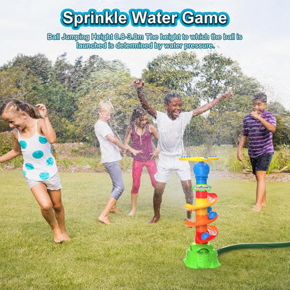 3-in-1 Outdoor Sprinkler for Kids Toys, Catch Ball Game, Water Spray Sprinkler with Rotating Nozzle, Summer Water Toy Gift, Pets Party Play,for Boys & Girls Age 3 5 6 9 10 12 Gift