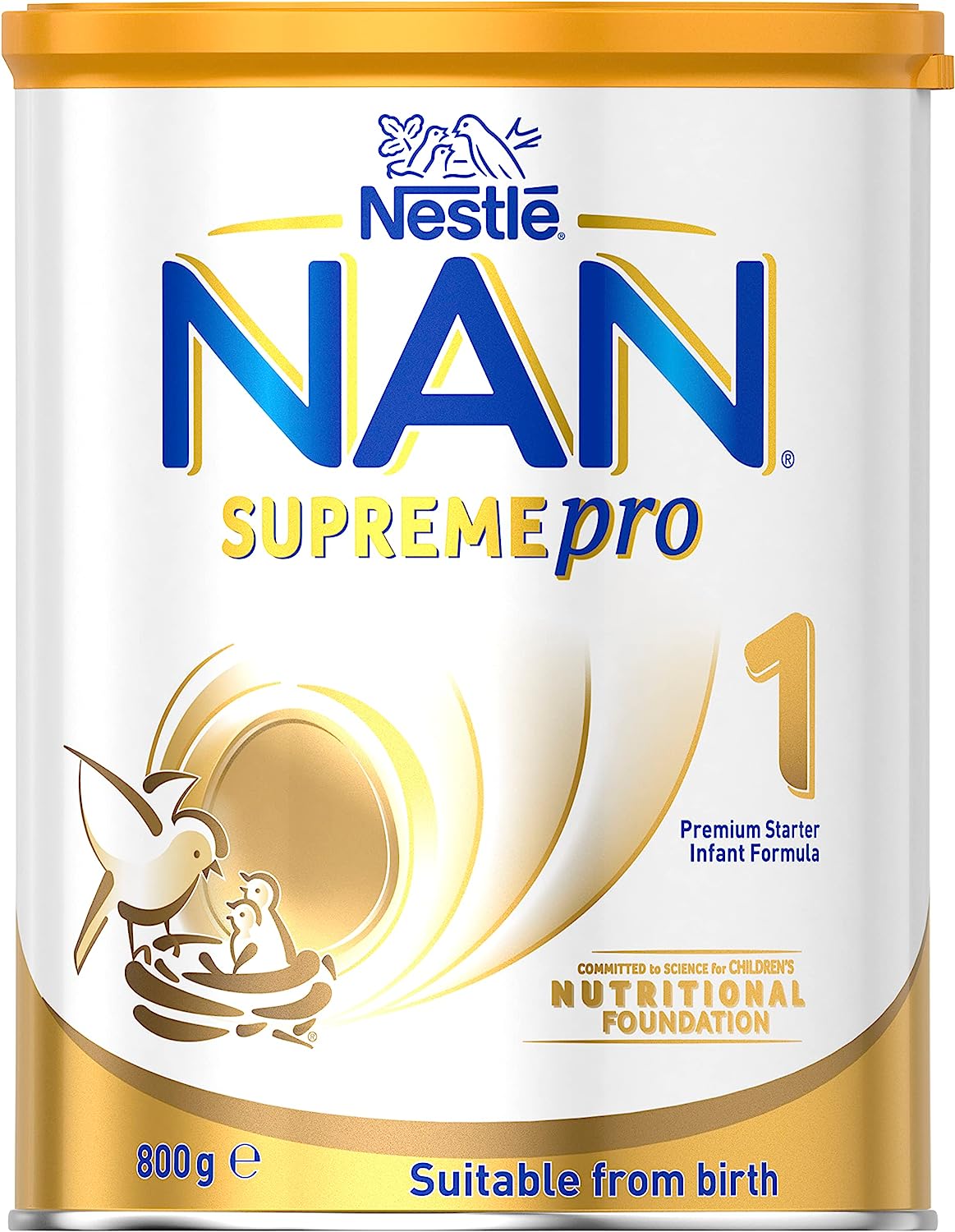 Nestlé NAN SUPREMEpro 1, Suitable from Birth Premium Starter Baby Formula Powder 800gm