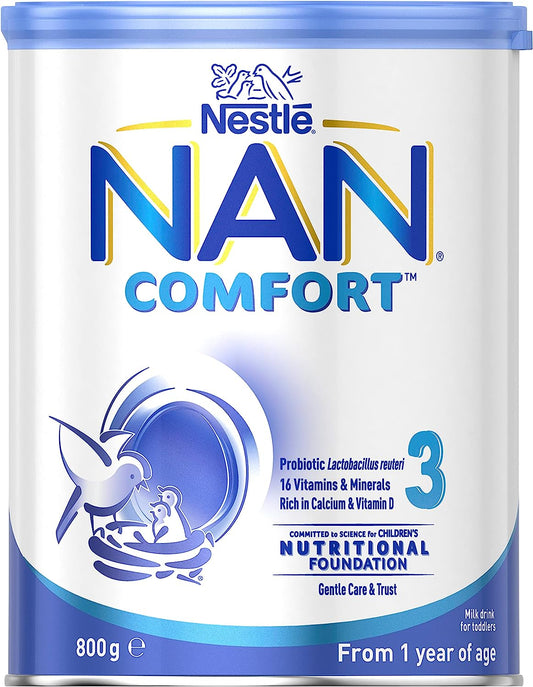 Nestlé NAN COMFORT 3, Toddler 1+ Years Milk Drink Powder 800gm