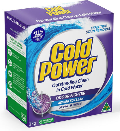 Cold Power Odour Fighter Powder Laundry Detergent 2Kg