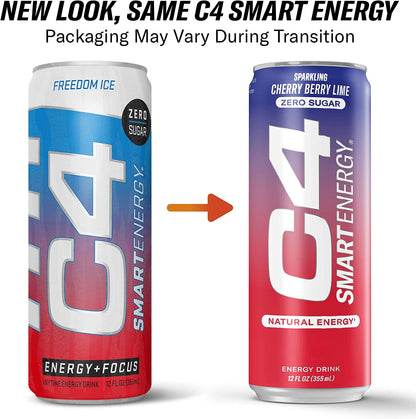 C4 Energy & Smart Energy Drinks Variety Pack Zero Calorie, Coffee...