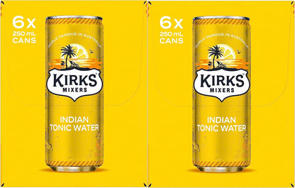 Kirks Mixers Indian Tonic Water Mini Can Multipack 24 x 250 mL