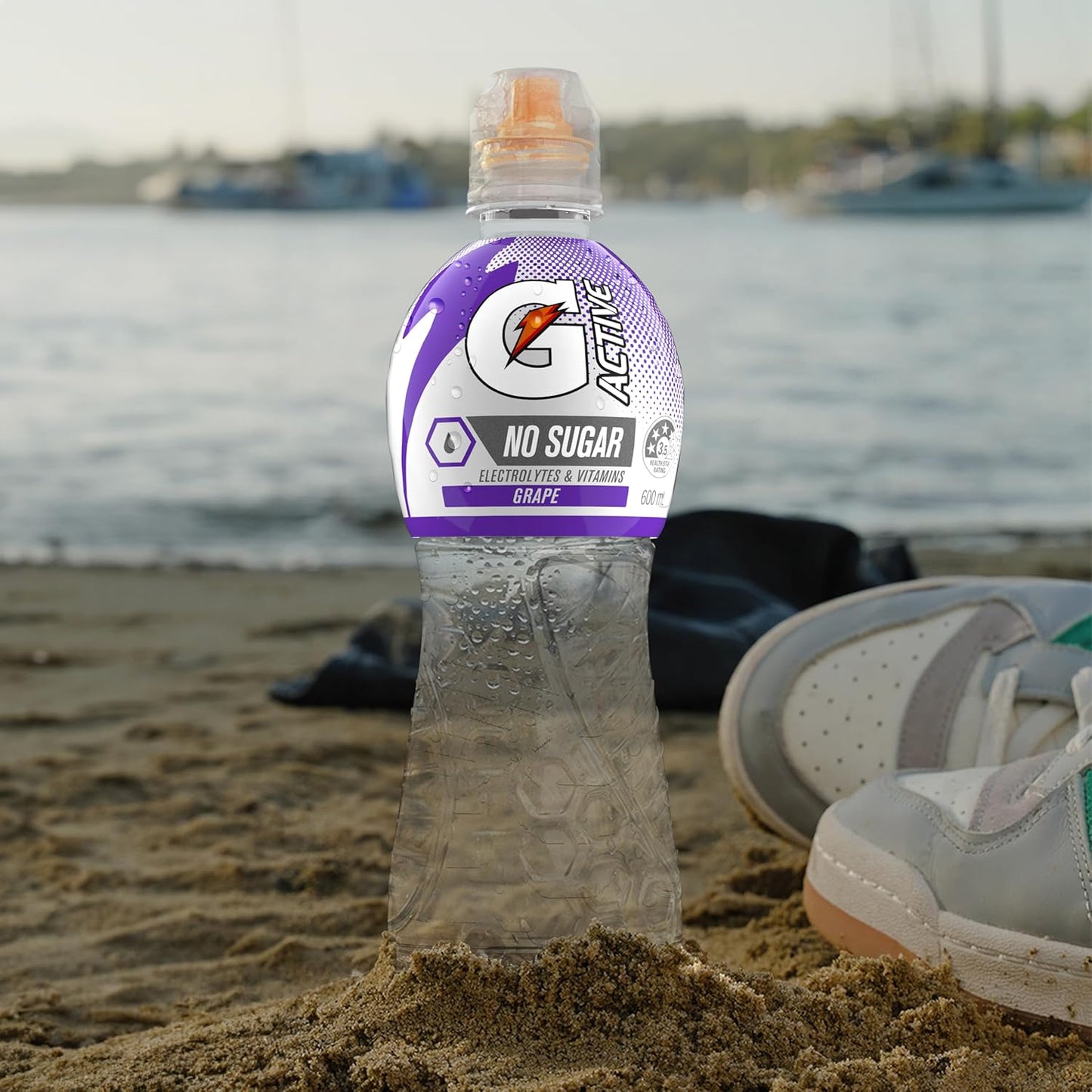 Gatorade Active Grape Electrolyte Water 600 ml (Pack of 12)