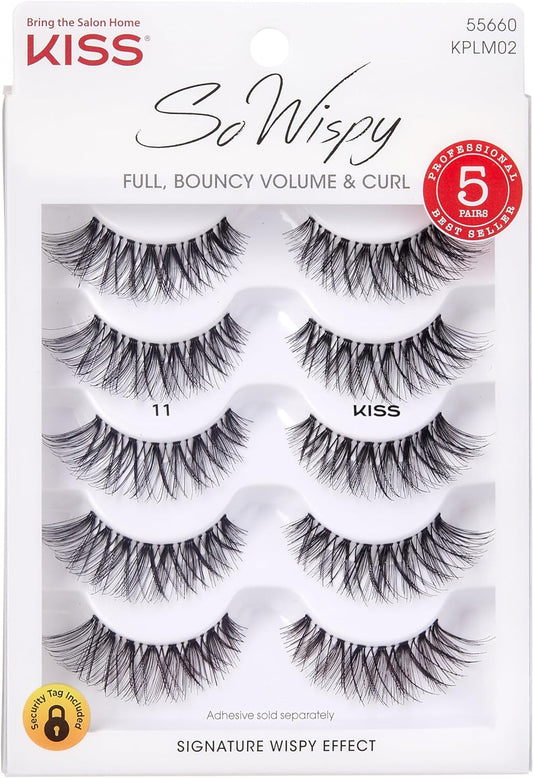 KISS Products So Wispy Lashes, 5 Pair (Package May Vary)