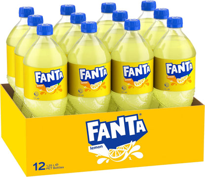 Fanta Lemon Soft Drink 12 x 1.25L Bottle