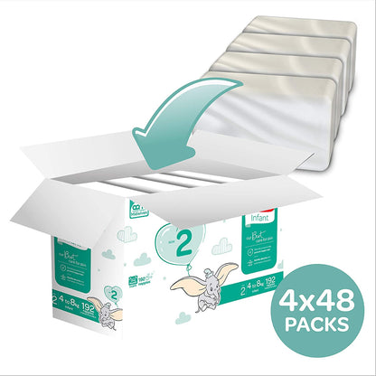 Huggies Infant Nappies Size 2 (4-8kg) 1 Month Supply 192 PIECES