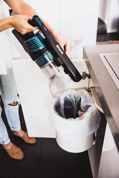 Shark Cordless Vacuum with Self Cleaning Brushroll, 3 Cleaning Modes, 40 Mins Runtime, Transforms Into Handheld, IZ102, Peacock Blue & Charcoal Grey