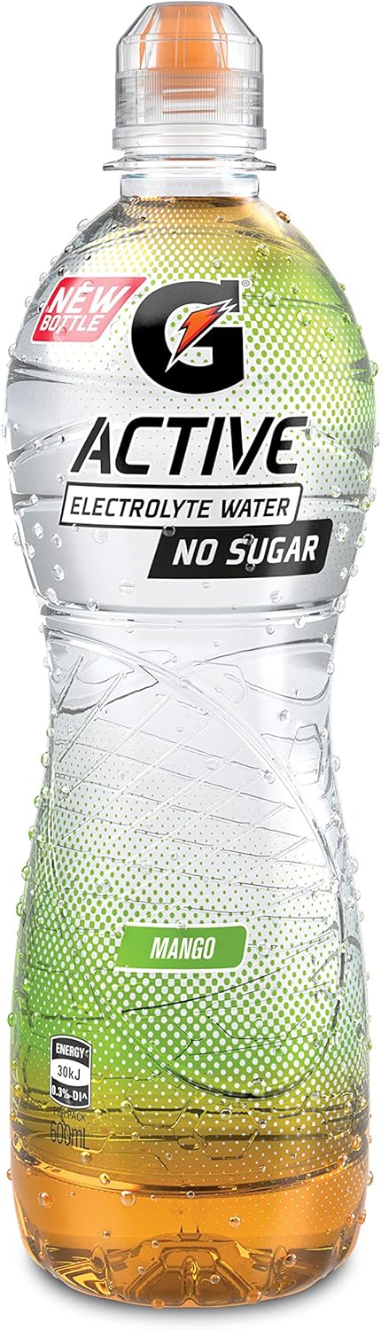 Gatorade G-Active Mango Flavoured Electrolyte Water, 12 x 600ml
