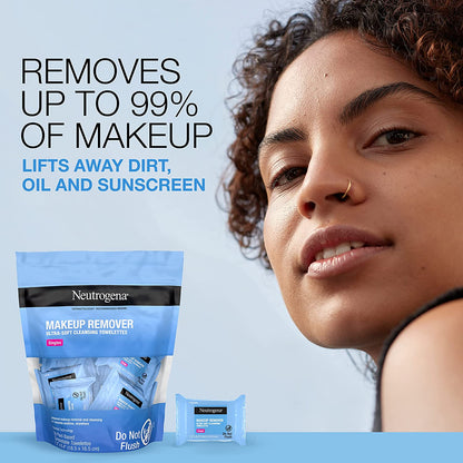 Neutrogena Makeup Remover Facial Cleansing Towelette Singles 20 counts