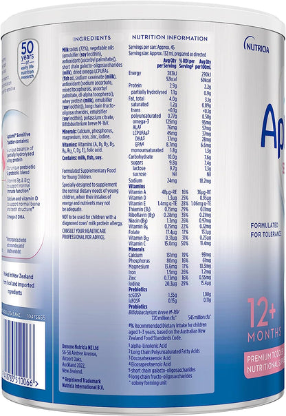 Aptamil Sensitive Toddler Nutritional Supplement From 12+ Months 900g