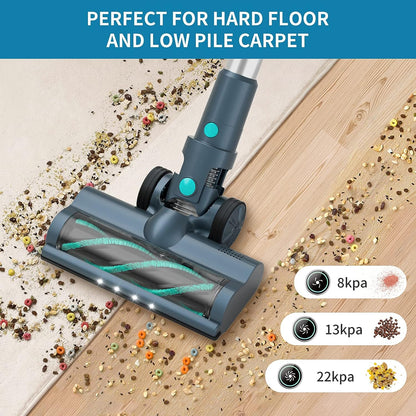 Belife BVC12 Cordless Vacuum Cleaners for Home, Stick Vacuum for Pet Hair Hardwood Floor Carpet, 22KPa Wireless Vacuum with 380W Brushless Motor, 17500mAh