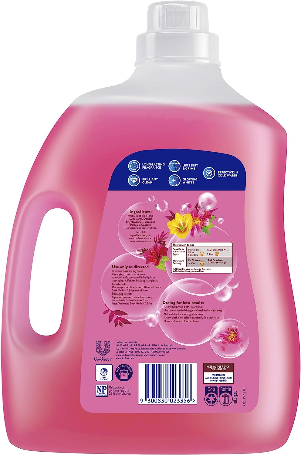 Surf Front and Top Loader Laundry Liquid Tropical Lily, 4Ltr