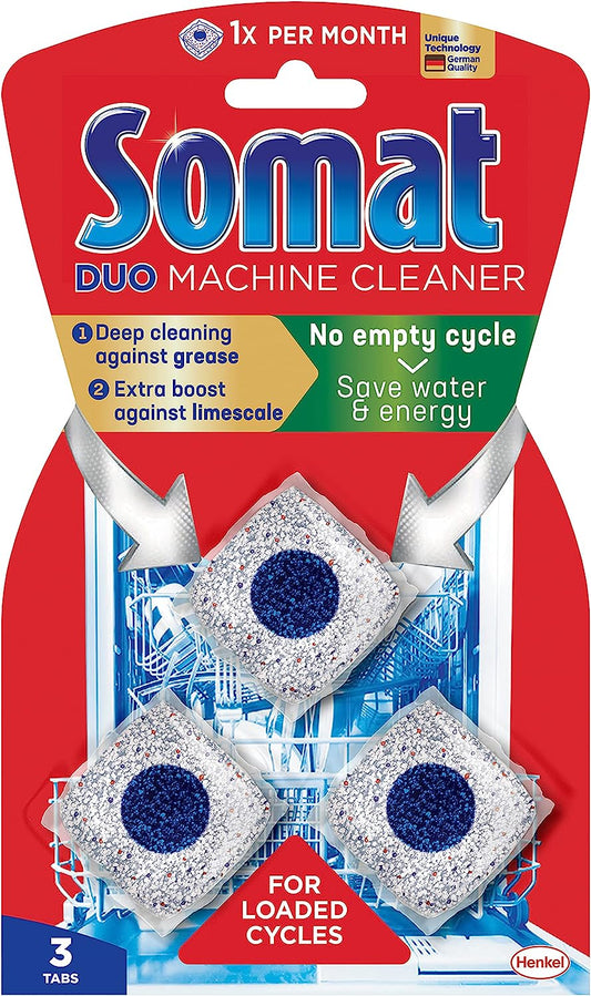 Somat Duo Dishwasher Machine Cleaner (3 Pack / 57g)
