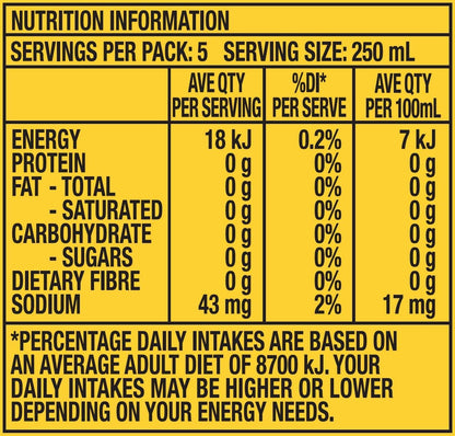 Solo Lemon Zero Sugar Soft Drink, 12 x 1.25L