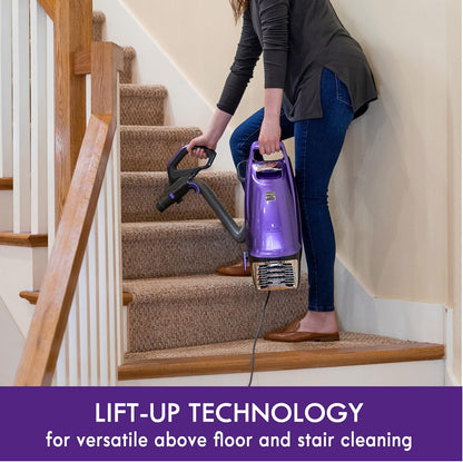Kenmore BU4018 Intuition Bagged Upright Vacuum Lift-Up Carpet Cleaner 2-Motor Power Suction with HEPA Filter,3-in-1 Combination, Upholstery Tool for Hardwood Floor, Pet Hair, 14 pounds, Purple