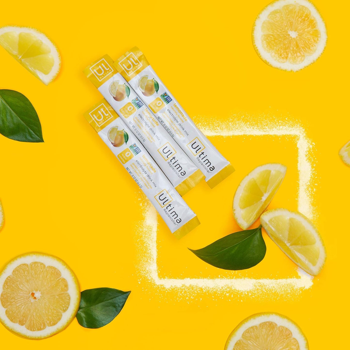 Ultima Replenisher New Formula Lemonade (20 Count Stickpacks) Net WT. 2.5 OZ