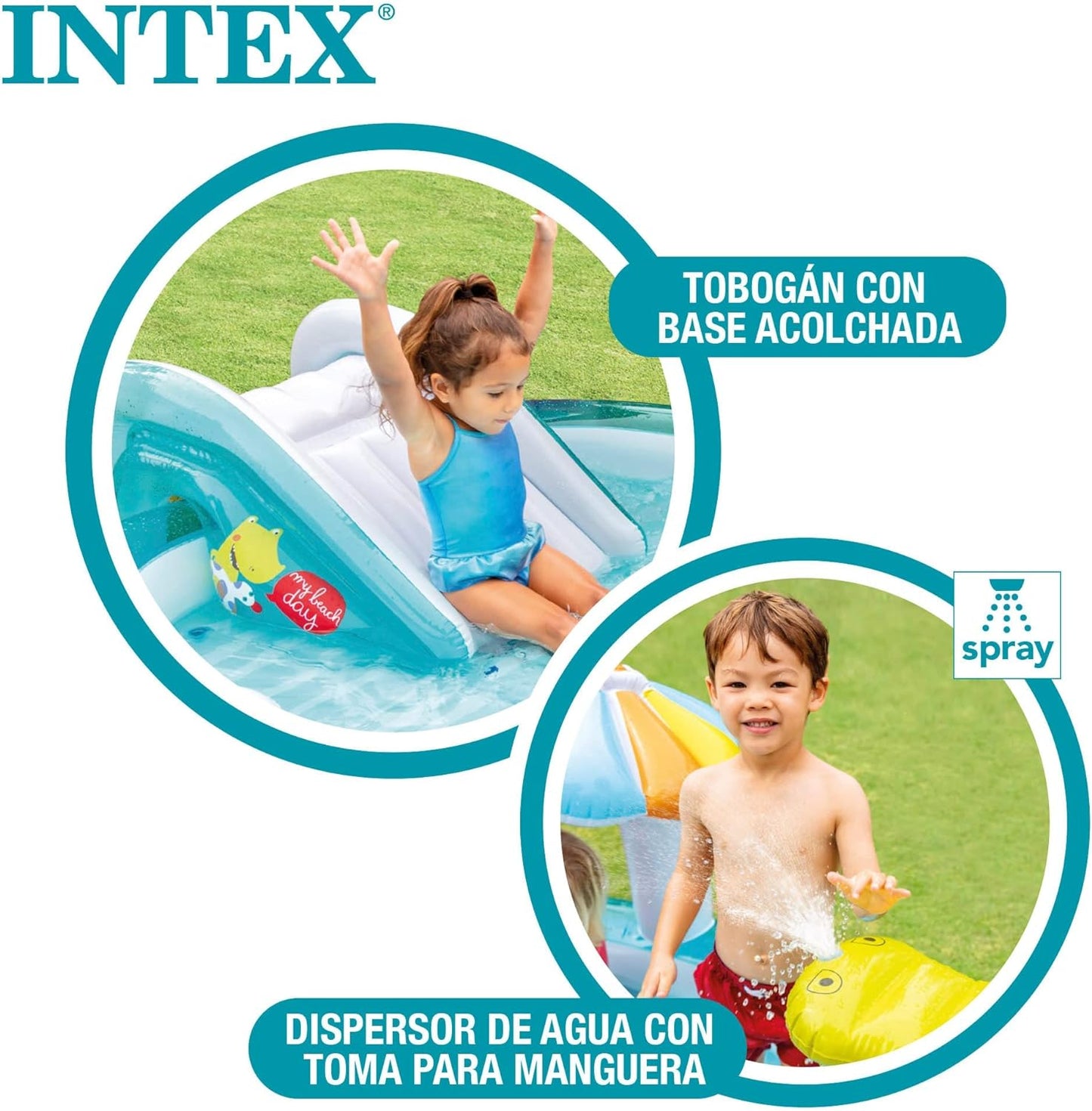 Intex Gator Play Center Inflatable Kiddie Pool Multicolor