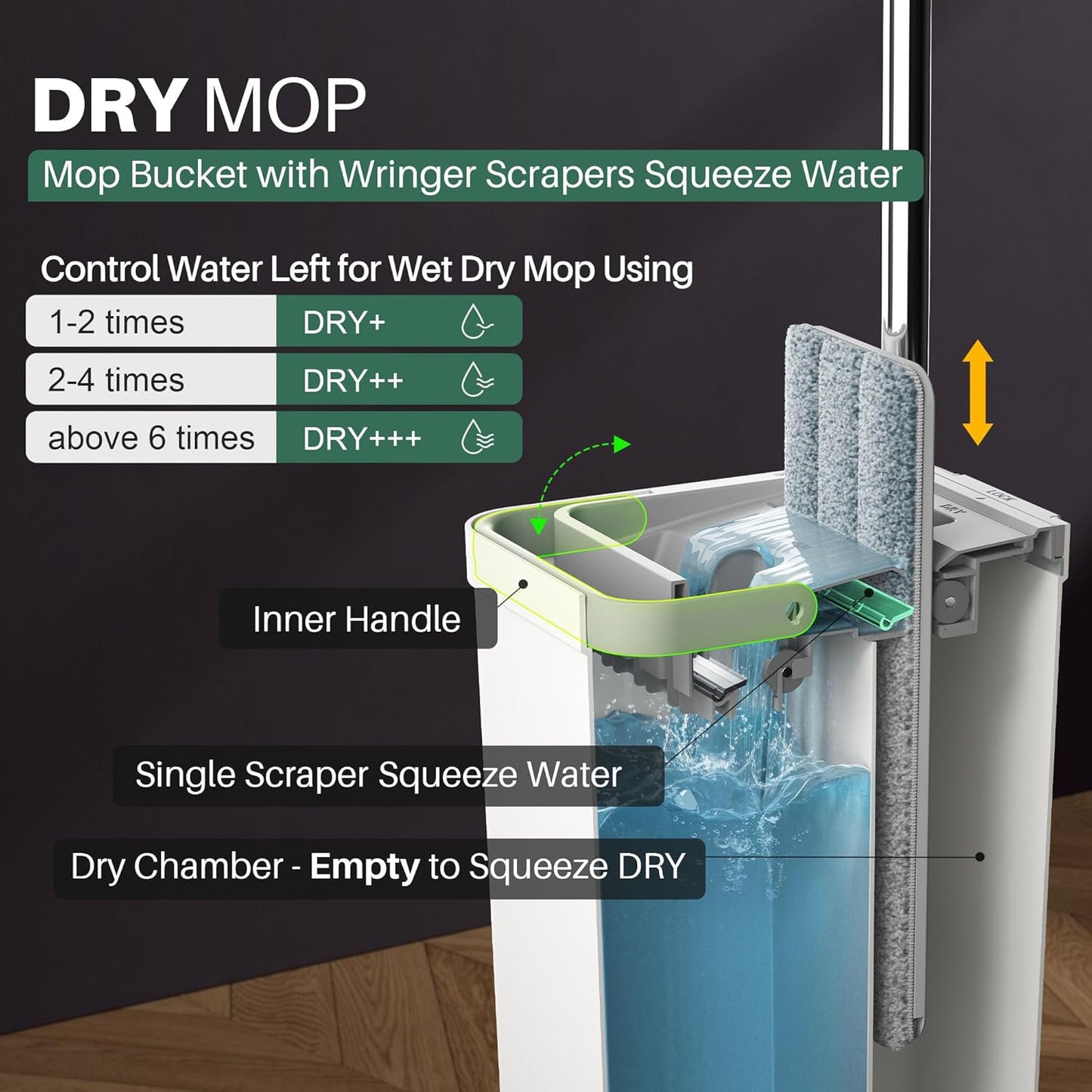 JOYMOOP Mop and Bucket Set with Wringer