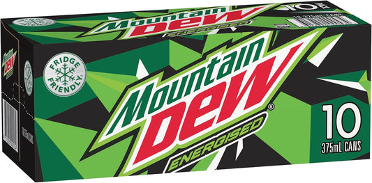 Mountain Dew Soft Drink Can 10 x 375ml