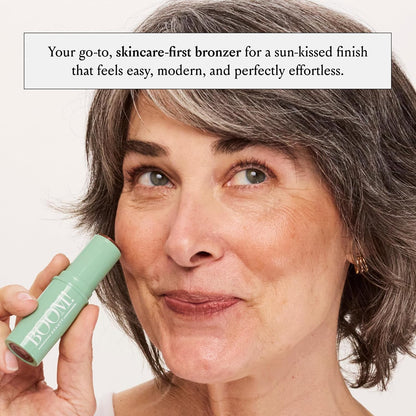 Boomstick Bronze ™ 3-in-1 Cream Blush Stick for Eyes, Lips & Cheek, Long-Wearing Blendable & Building Color Vegan Lipstick Pen-Bronze