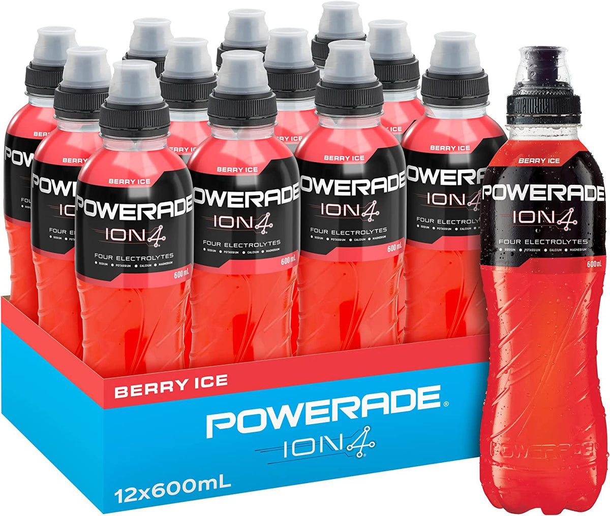 Powerade ION4 Berry Ice Sports Drink 12 * 600ml – Shopperss