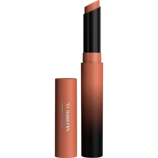 Maybelline Color Sensational Ultimatte Matte Lipstick, Non-Drying, Intense Color Pigment, More Sepia, Mid-Tone Camel