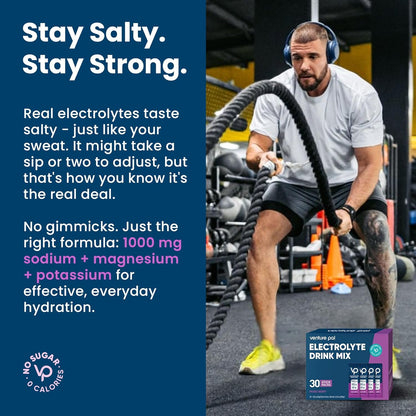 Venture Pal High Sodium Sugar-Free Electrolyte Powder Pac-30 Sticks