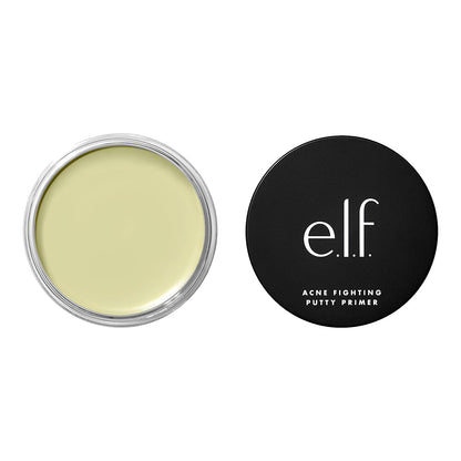 e.l.f. Acne Fighting Putty Primer, Infused with 1.8% Salicylic Acid, Prevents Breakouts & Reduces Redness, Minimizes Pores & Preps Skin, 0.74 Oz (21g)