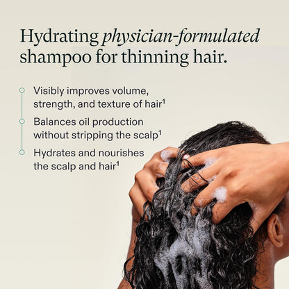 Nutrafol Shampoo, Cleanse and Hydrate Hair and Scalp, Improves Hair Volume, Strength and Texture 240ML