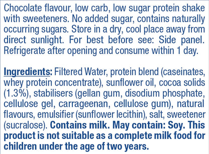 Atkins Chocolate Lo Carb Protein Shake 330 ml (Pack of 6)