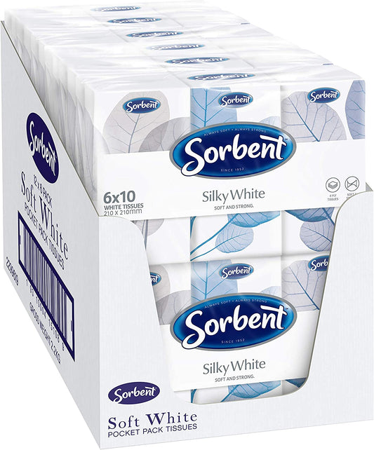 Sorbent Pocket Pack White Facial Tissues 720 tissues