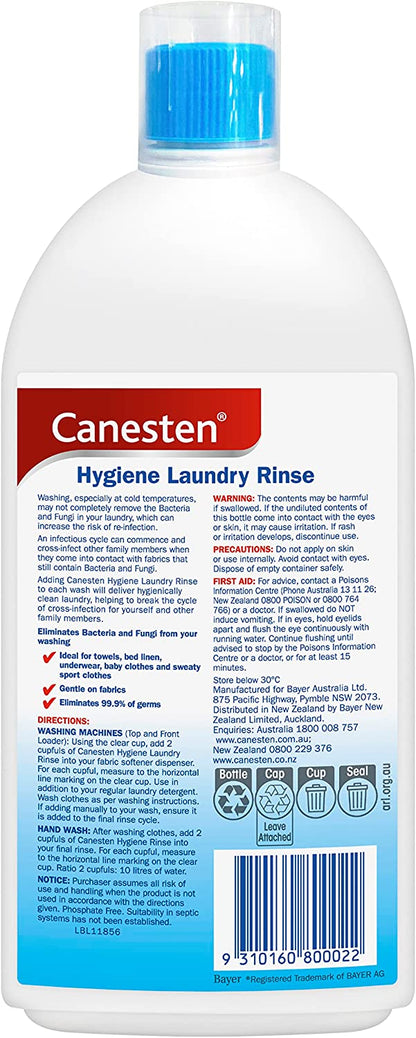 Canesten Antibacterial and Antifungal Hygiene Laundry Rinse 1Ltr