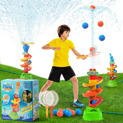 3-in-1 Outdoor Sprinkler for Kids Toys, Catch Ball Game, Water Spray Sprinkler with Rotating Nozzle, Summer Water Toy Gift, Pets Party Play,for Boys & Girls Age 3 5 6 9 10 12 Gift