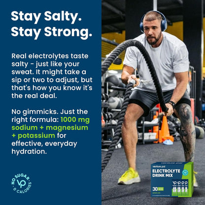 Venture Pal High Sodium Sugar-Free Electrolyte Powder Packe-Zero sugar| 30 Sticks