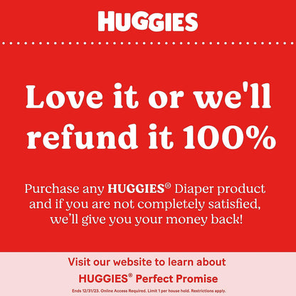 Huggies Little Snugglers Baby Diapers, Size 2 (up to 12-18 lb.), 180 Pack, Economy Plus Pack