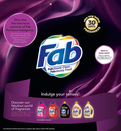 Fab Perfume Indulgence Sublime Velvet Powder Laundry Detergent 2.3KG